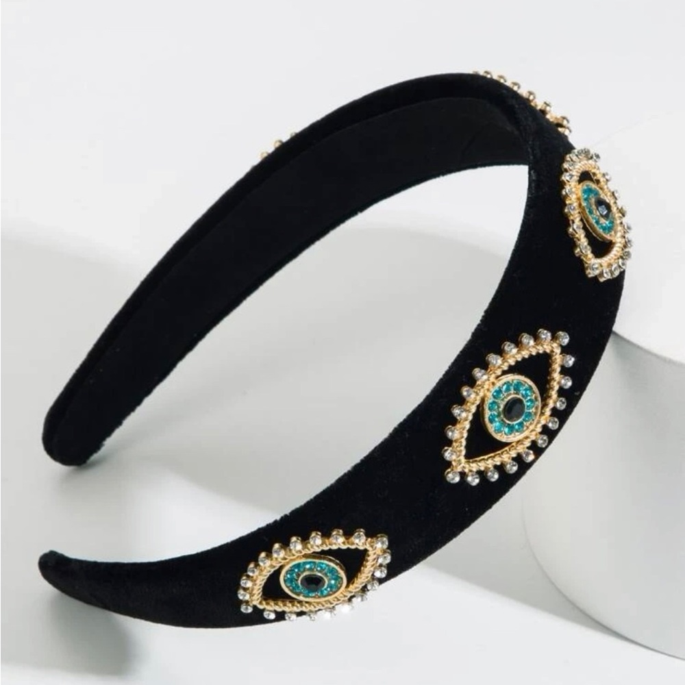 Evil eye rhinestone headband - Picture 1 of 1